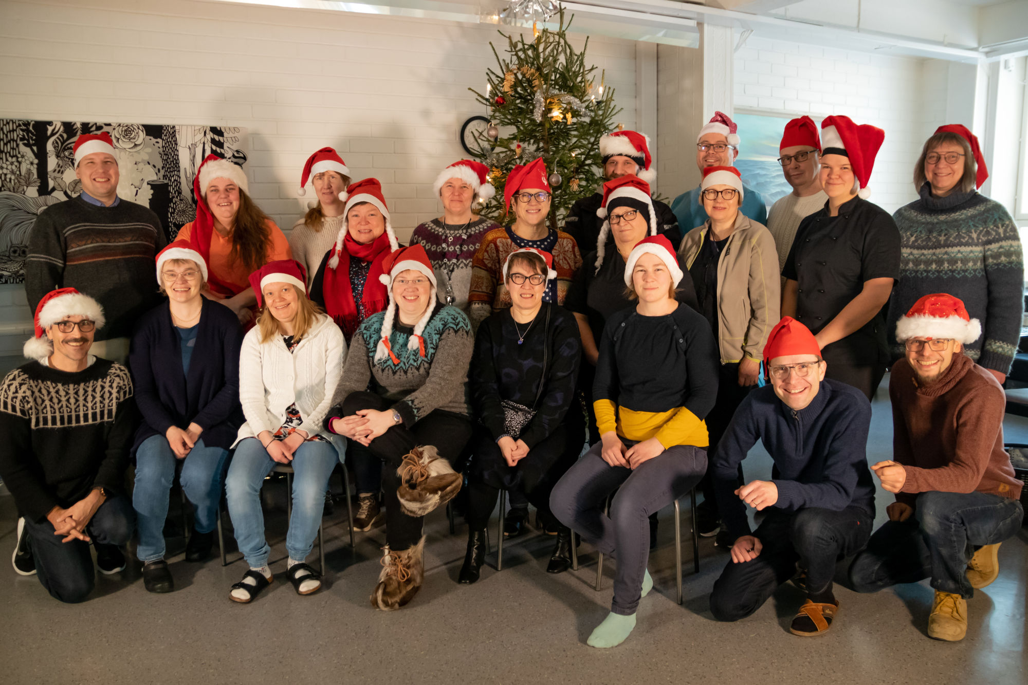 Henkilökunnan joulukuva 2021